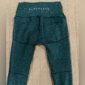 Alphalete revival leggings blue/green size Medium